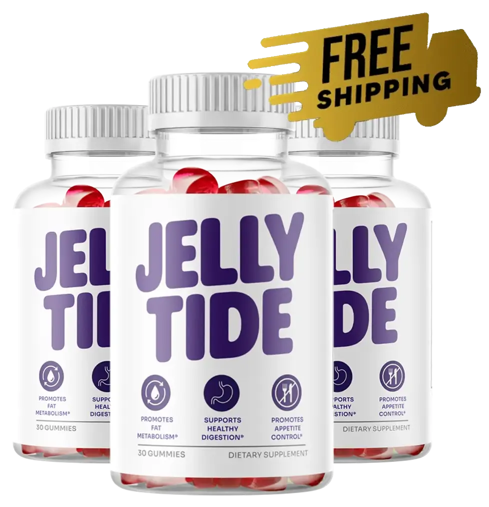 Jelly Tide dietary supplement gummies 3-bottle bundle with free shipping – 90 gummies for fat metabolism healthy digestion and appetite control support